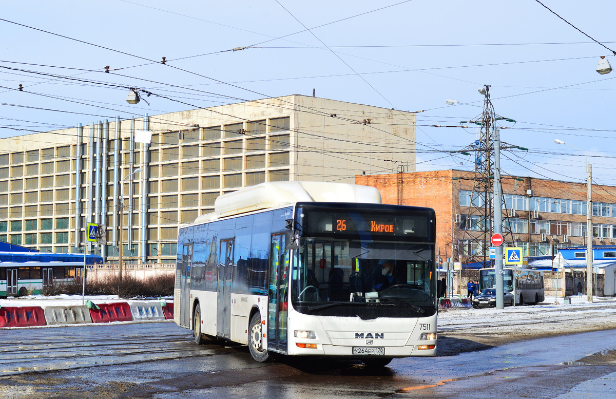 Saint Petersburg, MAN A21 Lion's City NL313 CNG # 7511