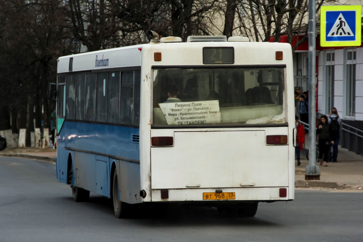 Vladimir region, Mercedes-Benz O405 # ВТ 968 33
