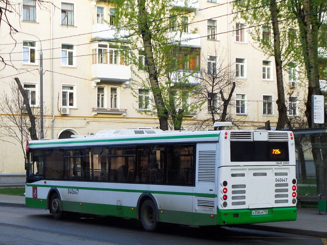 Moscow, LiAZ-5292.21 # 040647