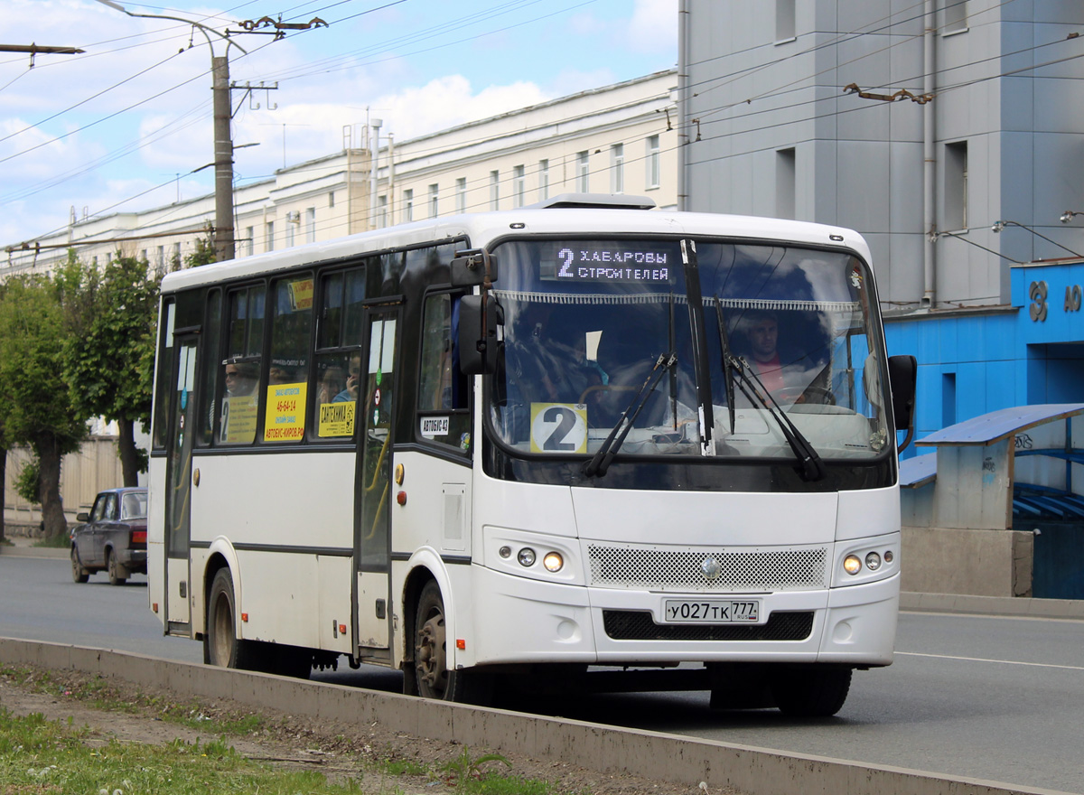 Kirov region, PAZ-320412-05 "Vector" # У 027 ТК 777