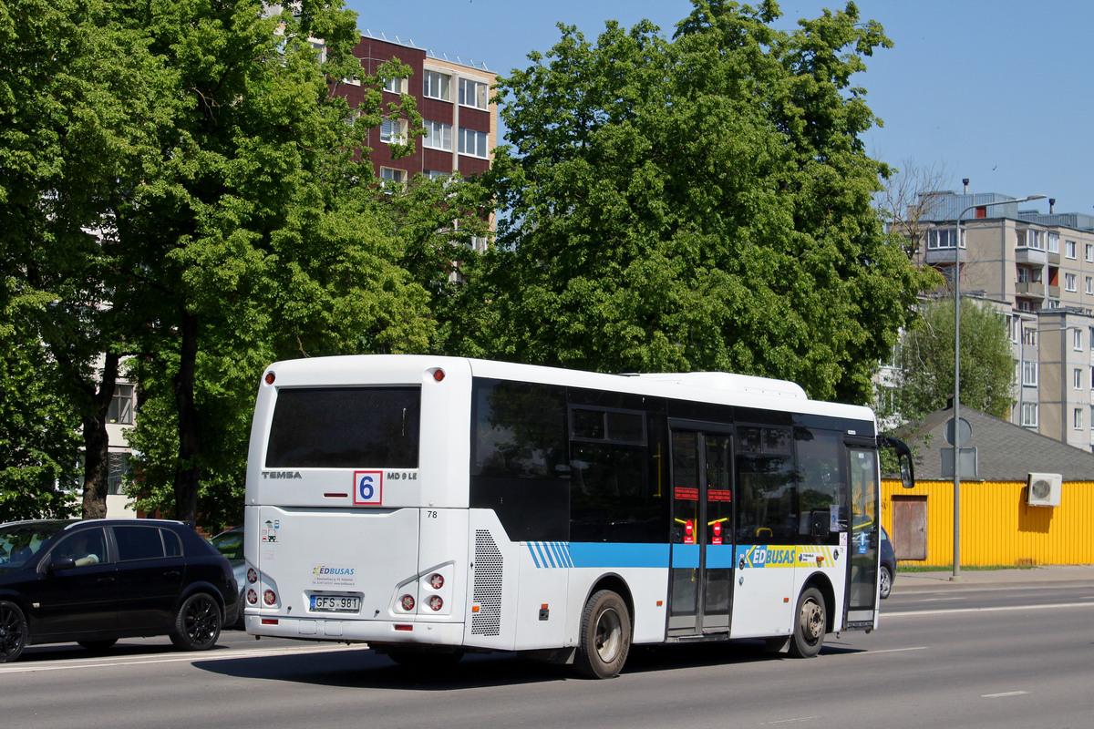 Lithuania, TEMSA MD9 LE # 78
