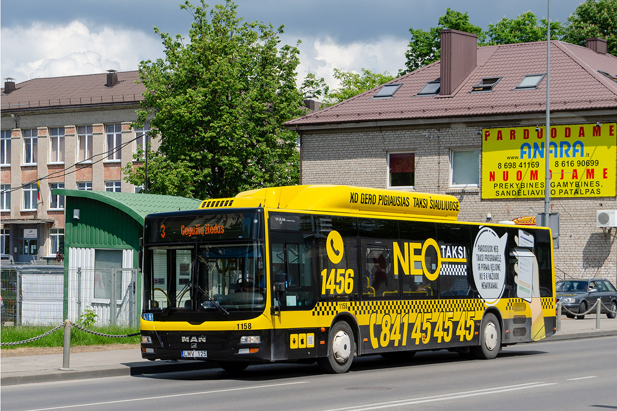 Lithuania, MAN A21 Lion's City NL243 CNG # 1158
