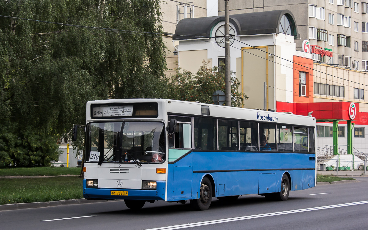 Vladimir region, Mercedes-Benz O405 # ВТ 968 33