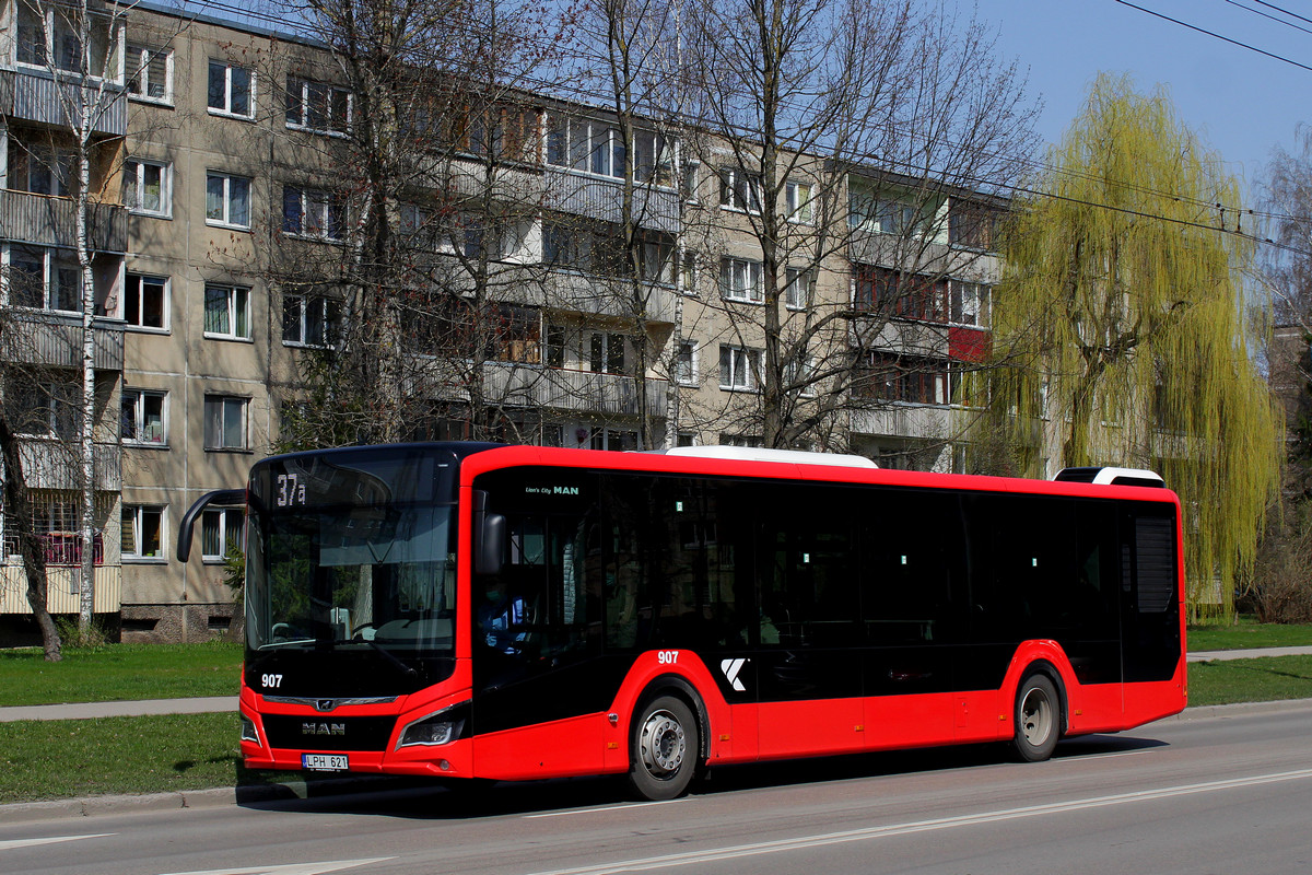 Lithuania, MAN 12C Lion's City 12 NL330 EfficientHybrid # 907