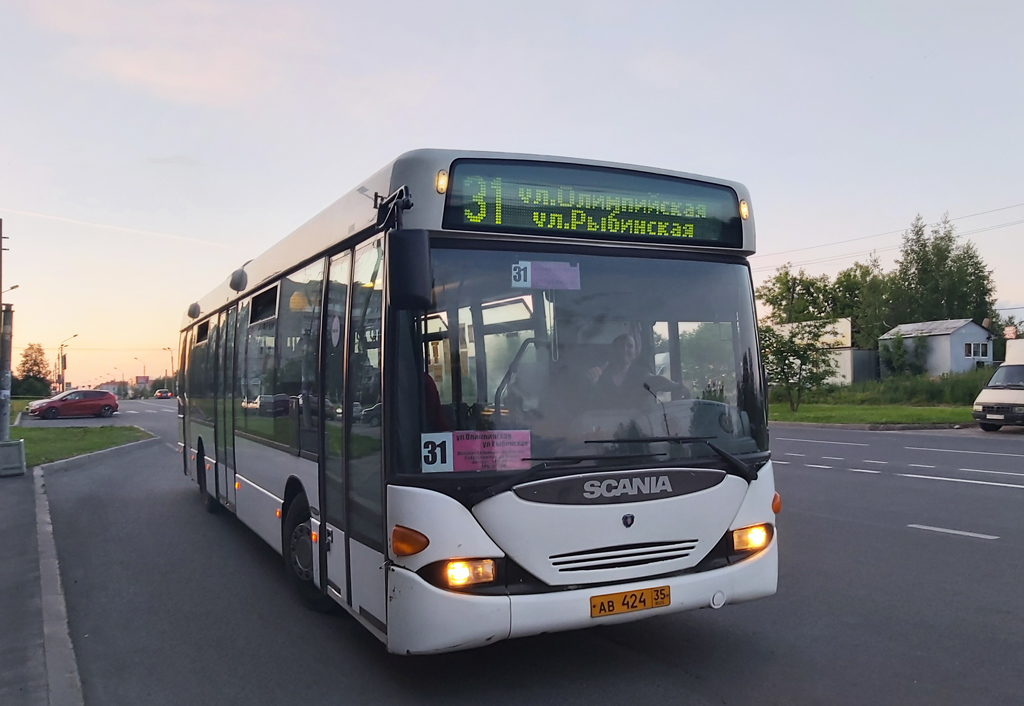 Vologda region, Scania OmniLink I (Scania-St.Petersburg) # АВ 424 35