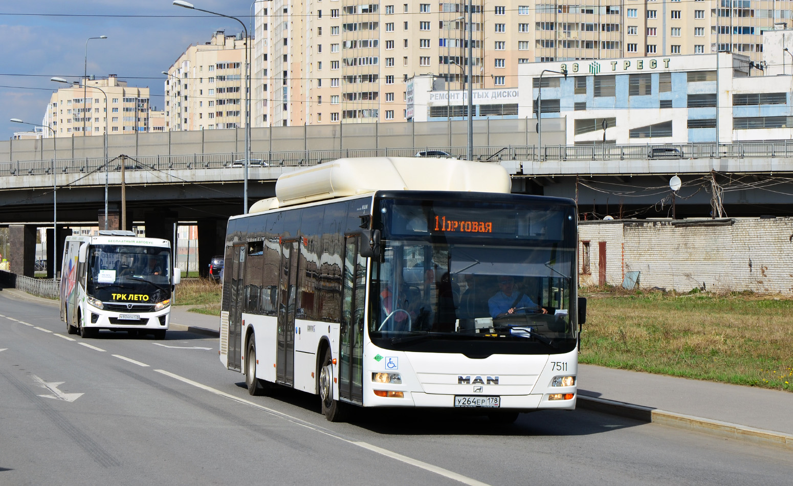 Saint Petersburg, MAN A21 Lion's City NL313 CNG # 7511