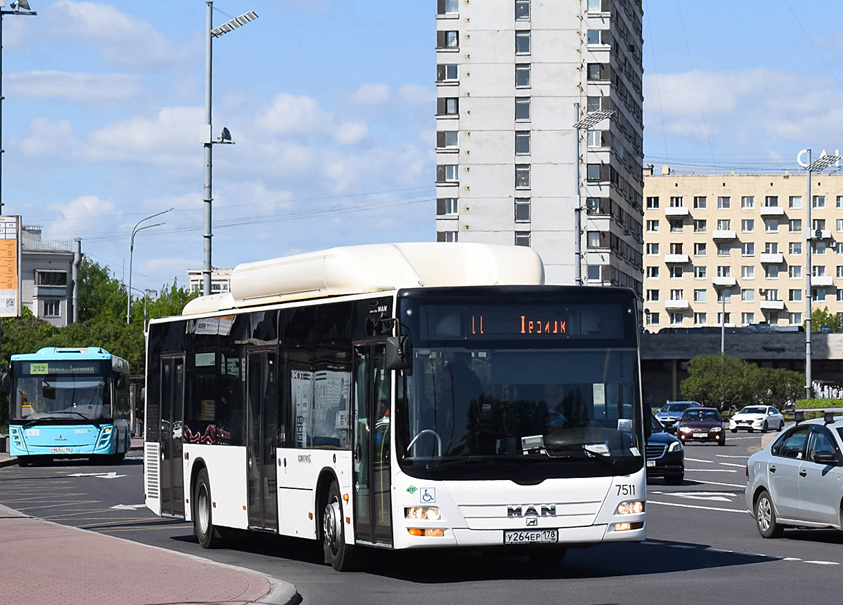 Saint Petersburg, MAN A21 Lion's City NL313 CNG # 7511