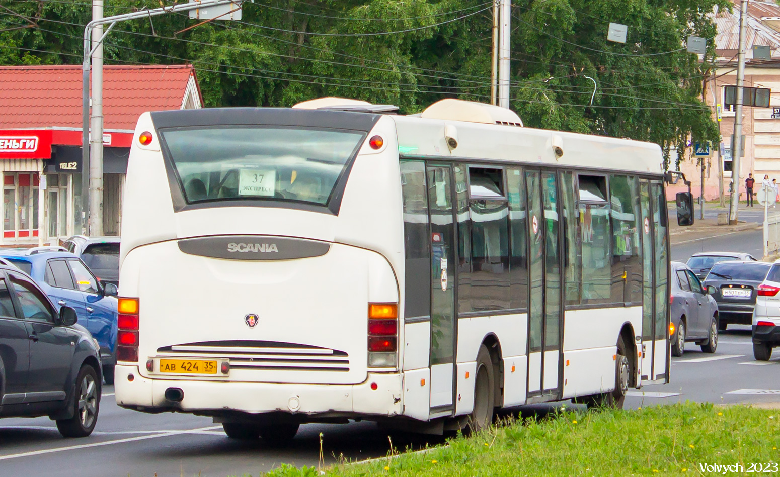 Vologda region, Scania OmniLink I (Scania-St.Petersburg) # АВ 424 35