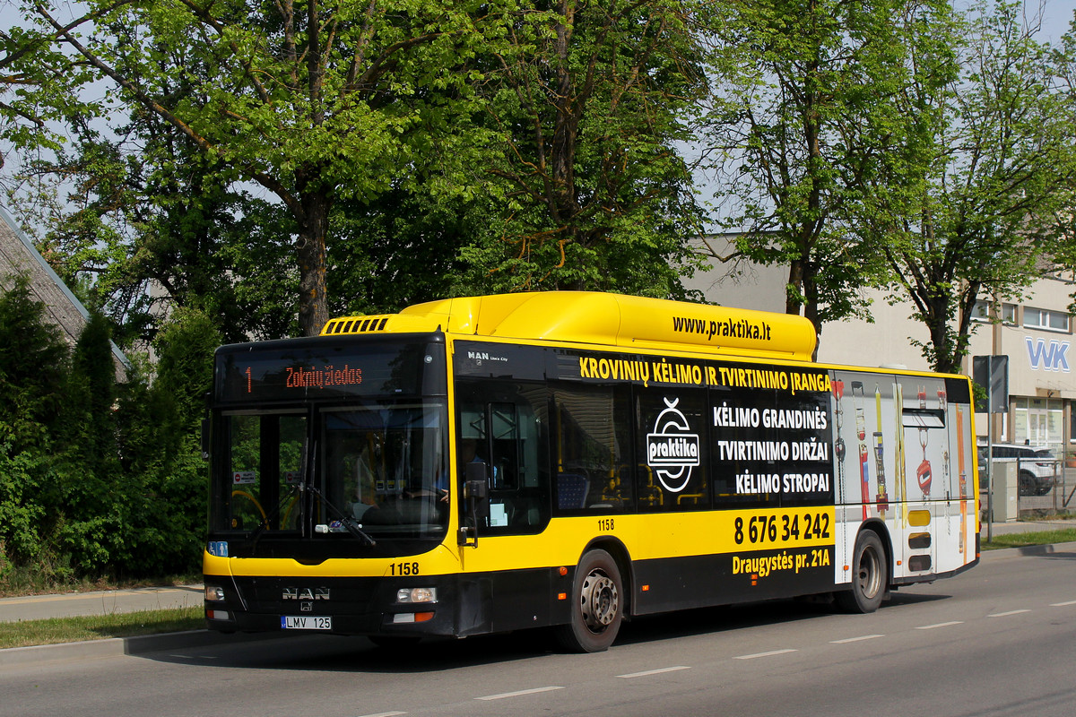 Lithuania, MAN A21 Lion's City NL243 CNG # 1158