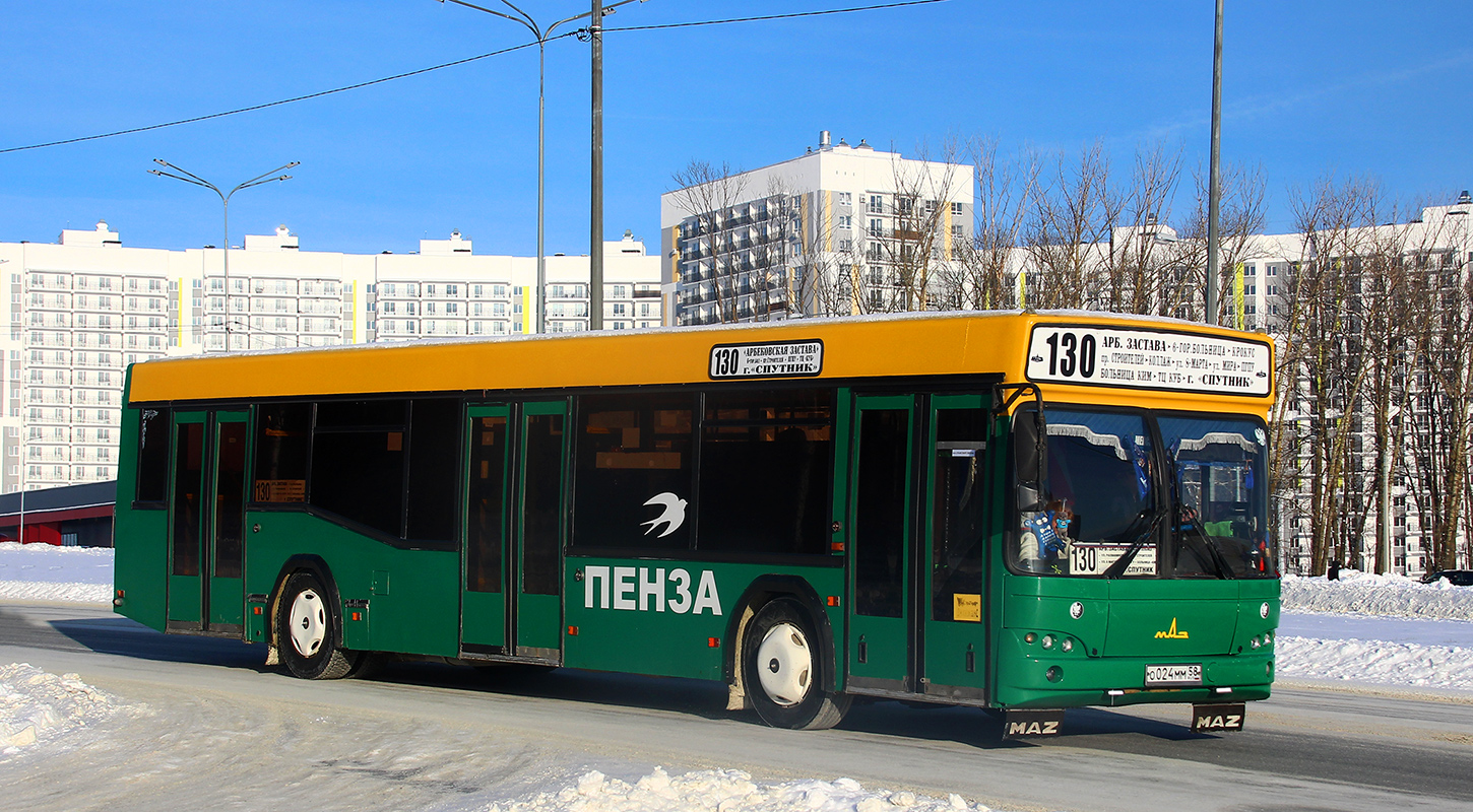Penza region, MAZ-103.465 # О 024 ММ 58