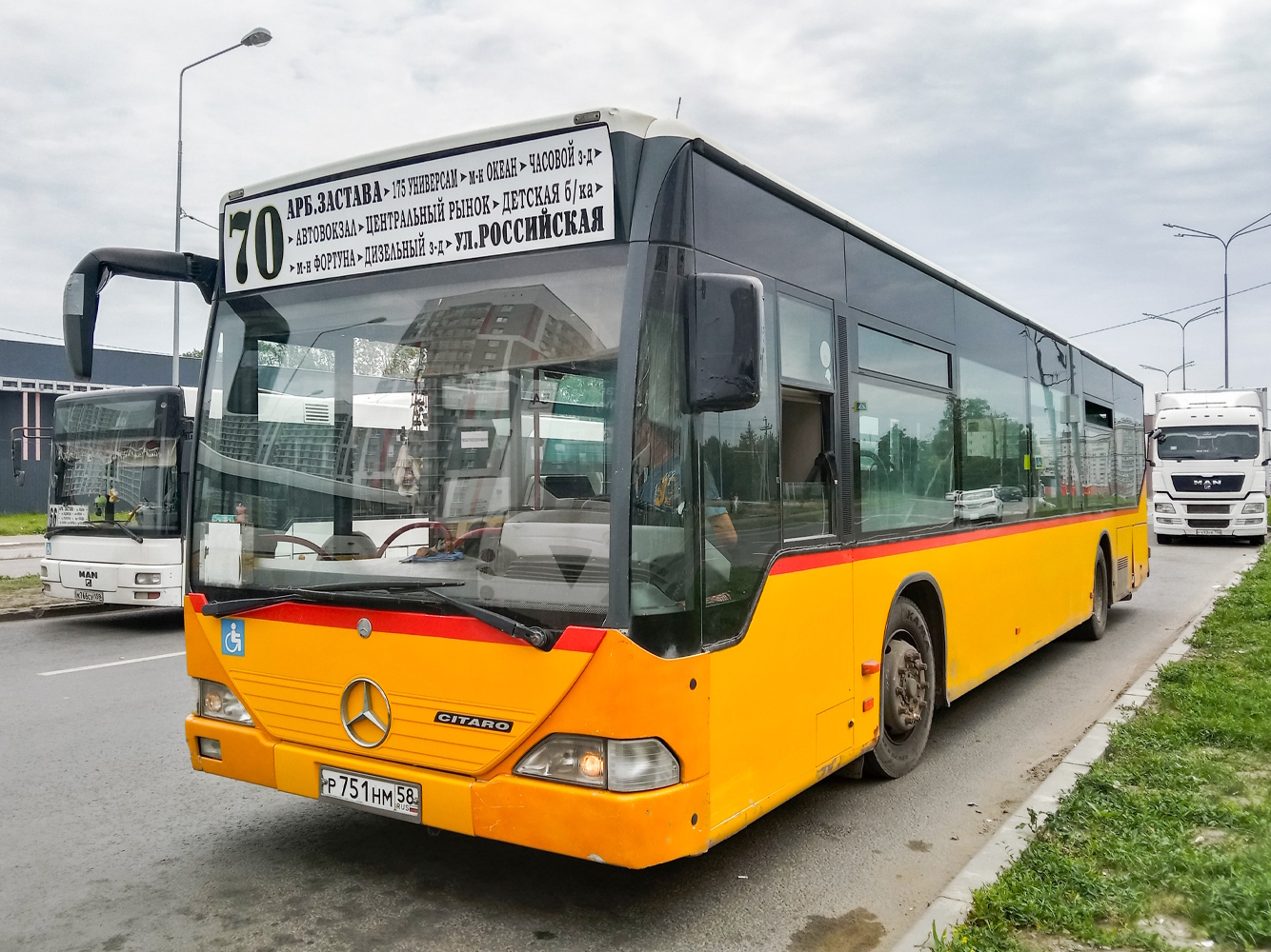 Penza region, MAN A21 NL**3 (ZNS) # К 766 СУ 159; Penza region, Mercedes-Benz O530 Citaro # Р 751 НМ 58