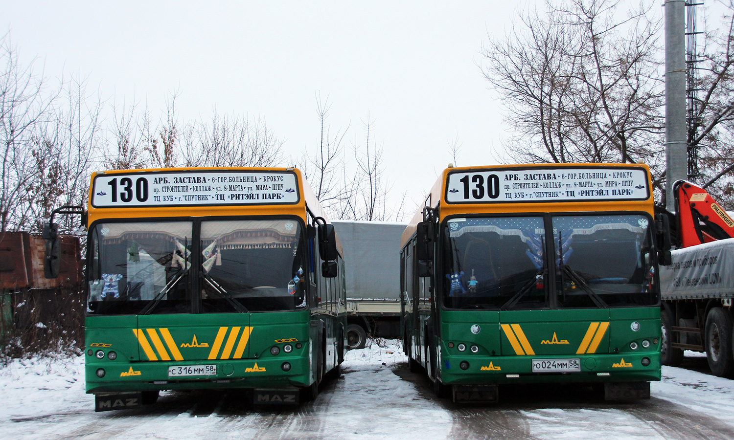 Penza region, MAZ-103.465 # С 316 ММ 58; Penza region, MAZ-103.465 # О 024 ММ 58; Penza region — ATP