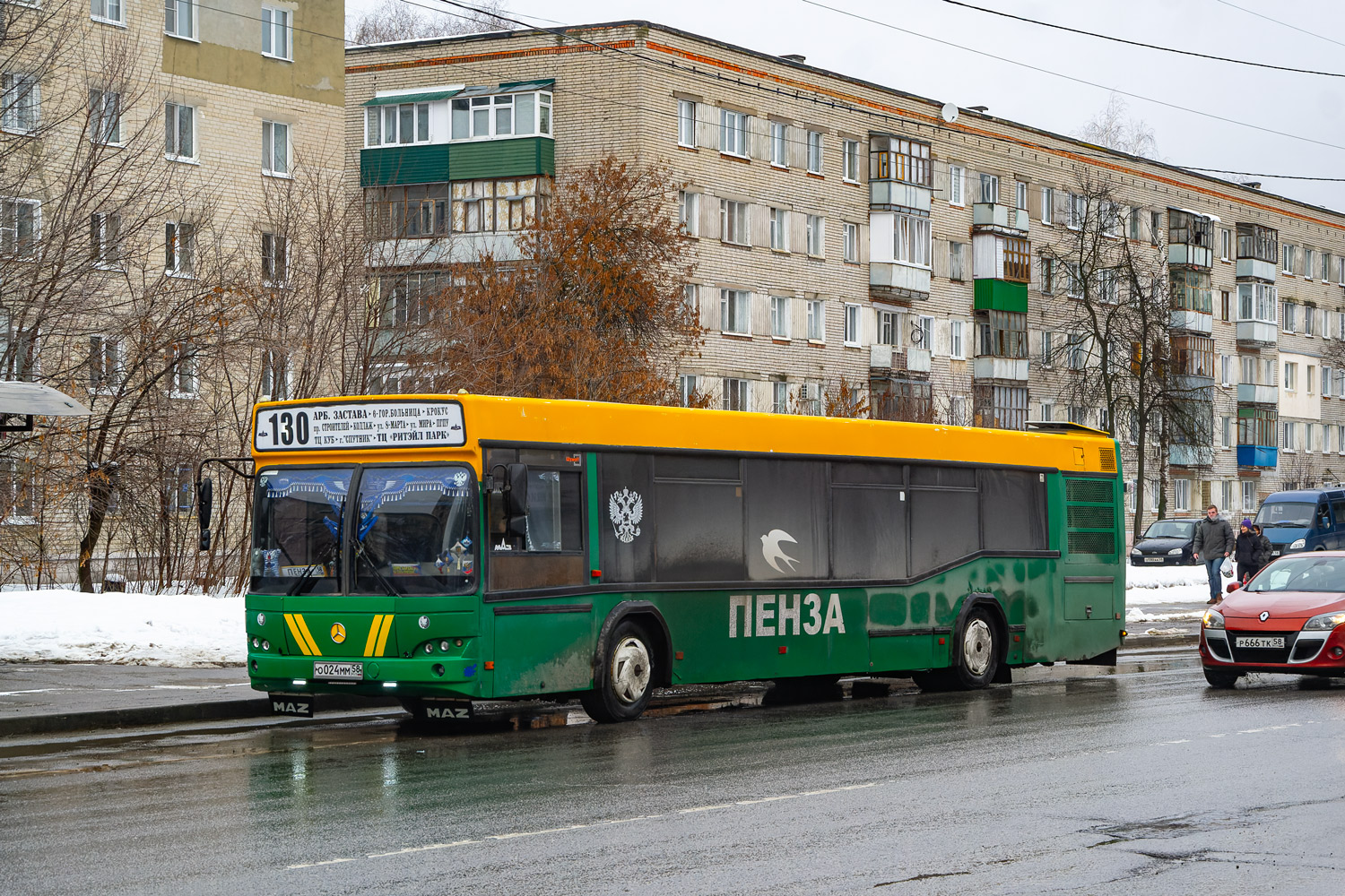 Penza region, MAZ-103.465 # О 024 ММ 58