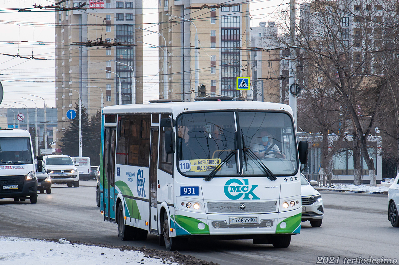 Омская область, ПАЗ-320414-04 "Вектор" (1-2) № 931