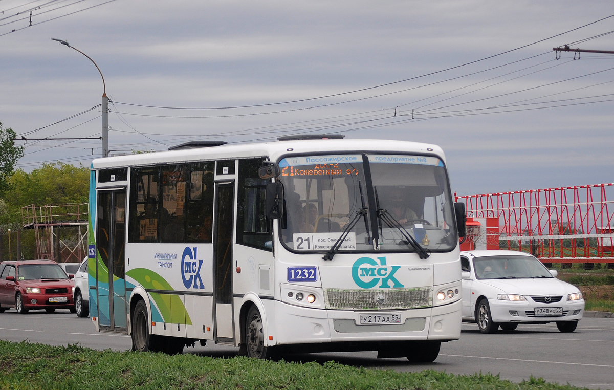 Омская область, ПАЗ-320414-04 "Вектор" (1-2) № 1232