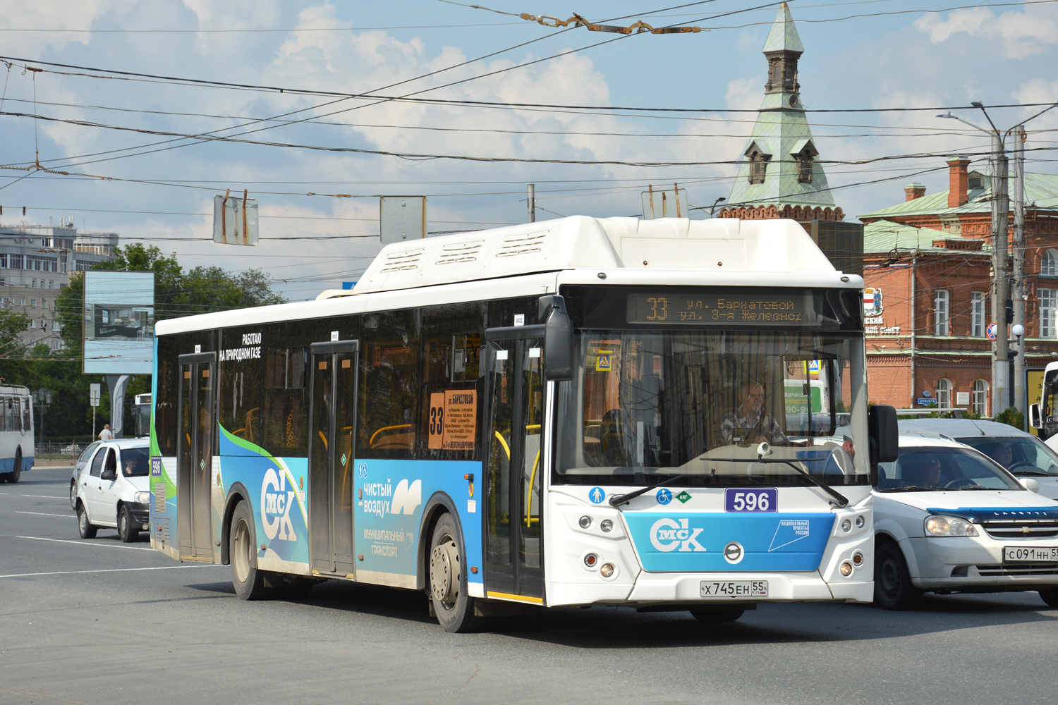 Омская область, ЛиАЗ-5292.67 (CNG) № 596