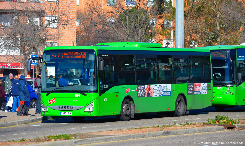 Hiszpania, IVECO Crossway LE LINE 10.8M Nr 674
