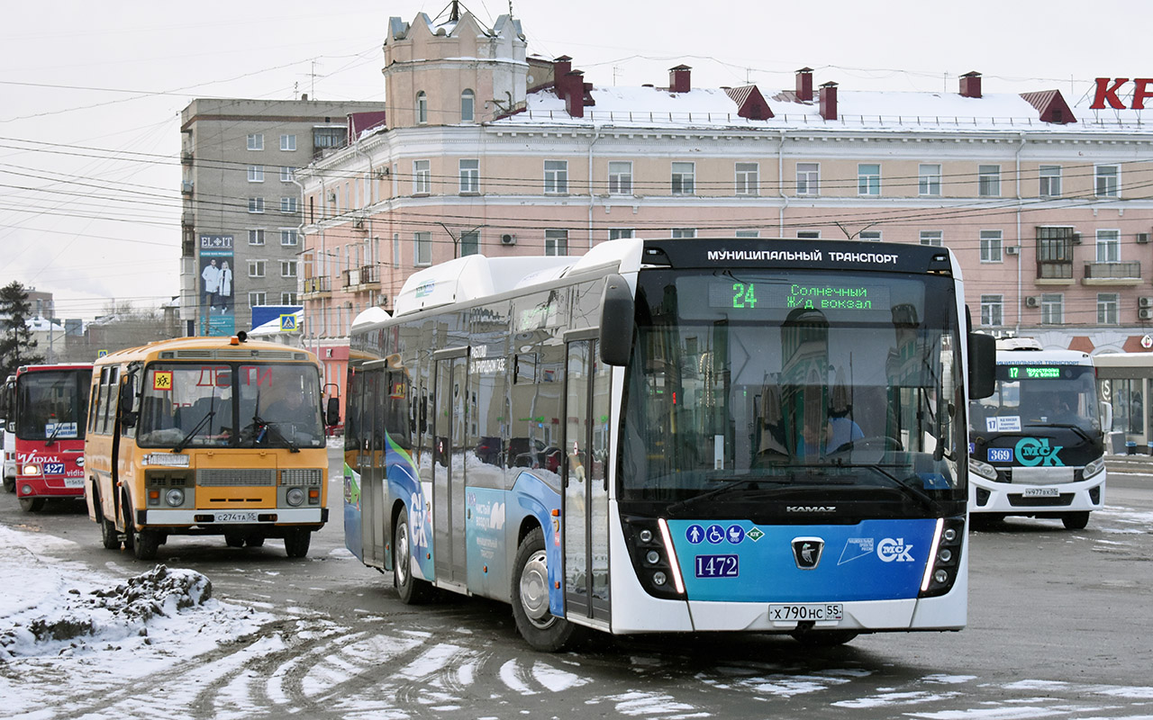 Омская область, НефАЗ-5299-40-57 (CNG) № 1472; Омская область — Конечные остановки
