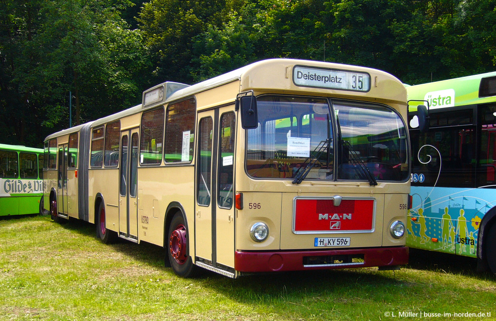 Нижняя Саксония, Göppel (MAN 187 SG192) № 596; Нижняя Саксония — Bustreffen Wehmingen Hannoversches Straßenbahnmuseum 17.06.2012