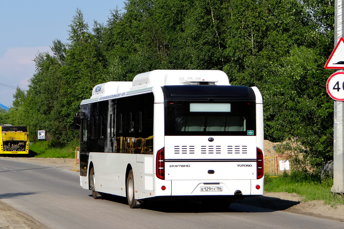 Ханты-Мансийский АО, Yutong ZK6116HG № Е 129 ТУ 186