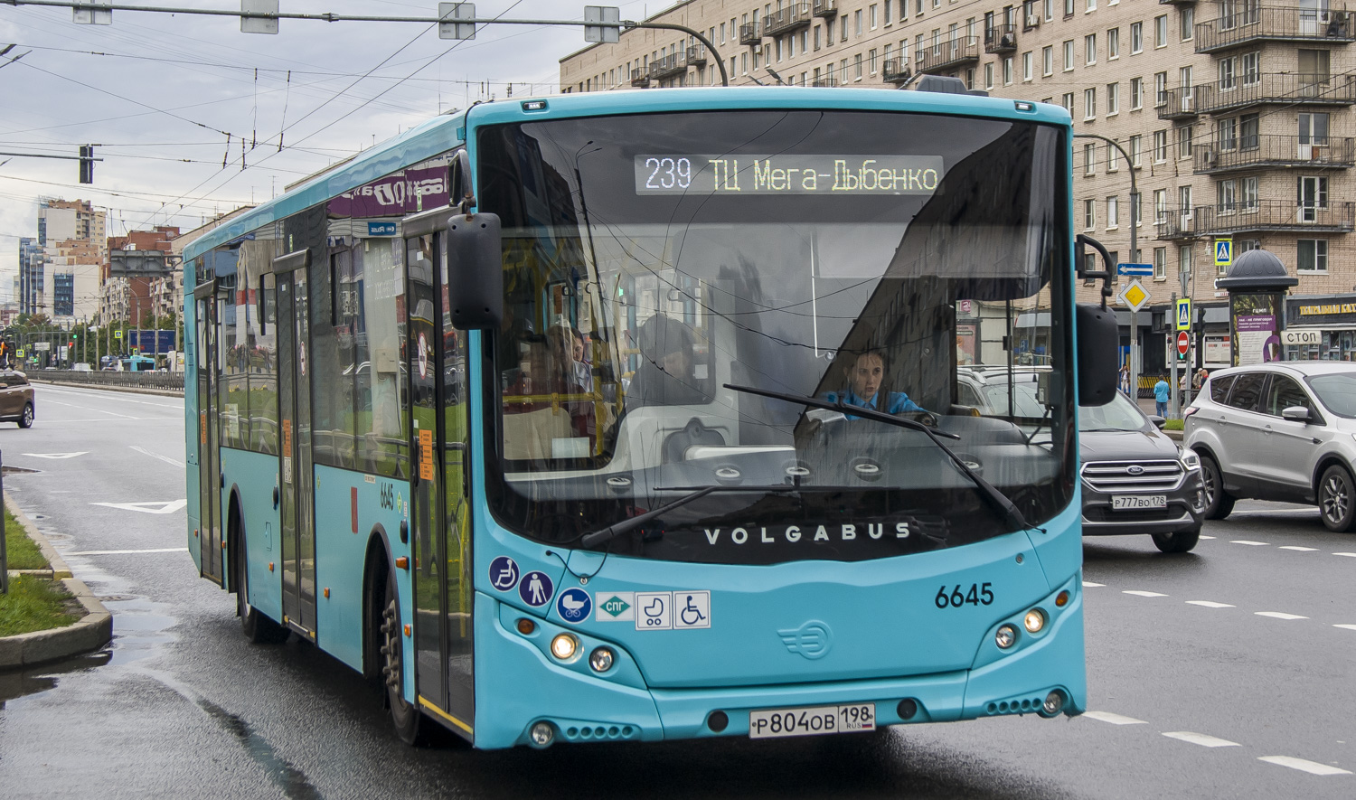 Szentpétervár, Volgabus-5270.G2 (LNG) sz.: 6645