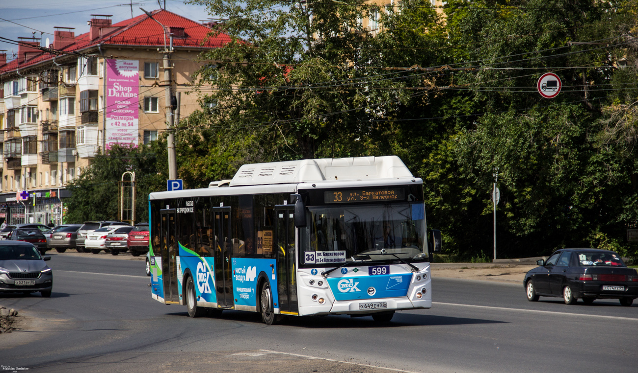 Омская область, ЛиАЗ-5292.67 (CNG) № 599