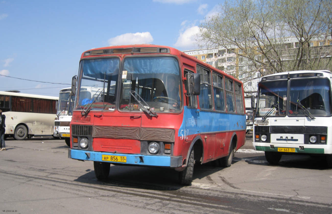 Омская область, ПАЗ-3205 (00) № 582