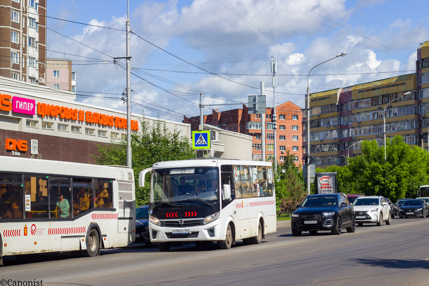 Region Krasnojarsk, PAZ-320435-04 "Vector Next" Nr. Е 790 ОС 124