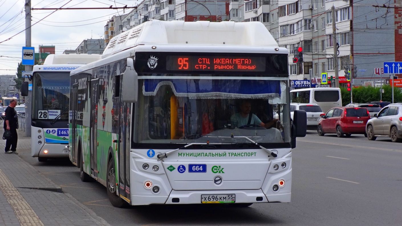Омская область, ЛиАЗ-5292.67 (CNG) № 664