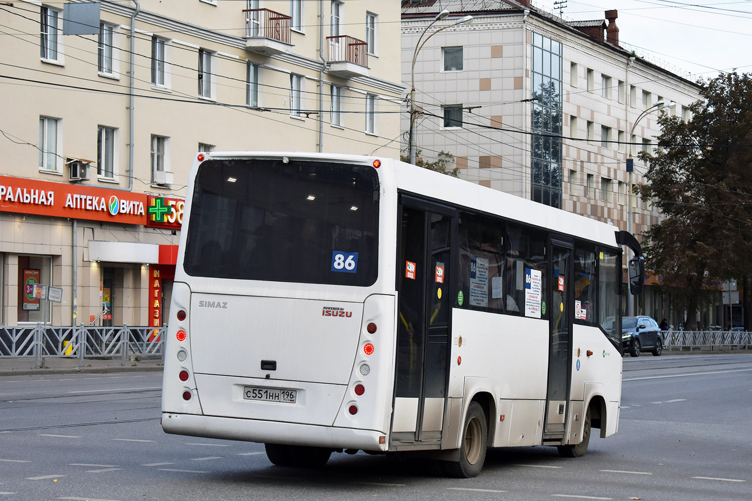 Obwód swierdłowski, SIMAZ-2258 Nr С 551 НН 196