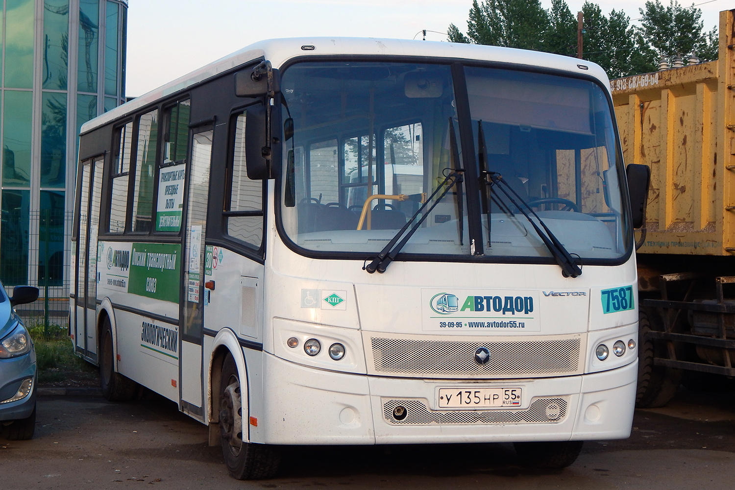 Obwód omski, PAZ-320414-14 "Vector" Nr 7587