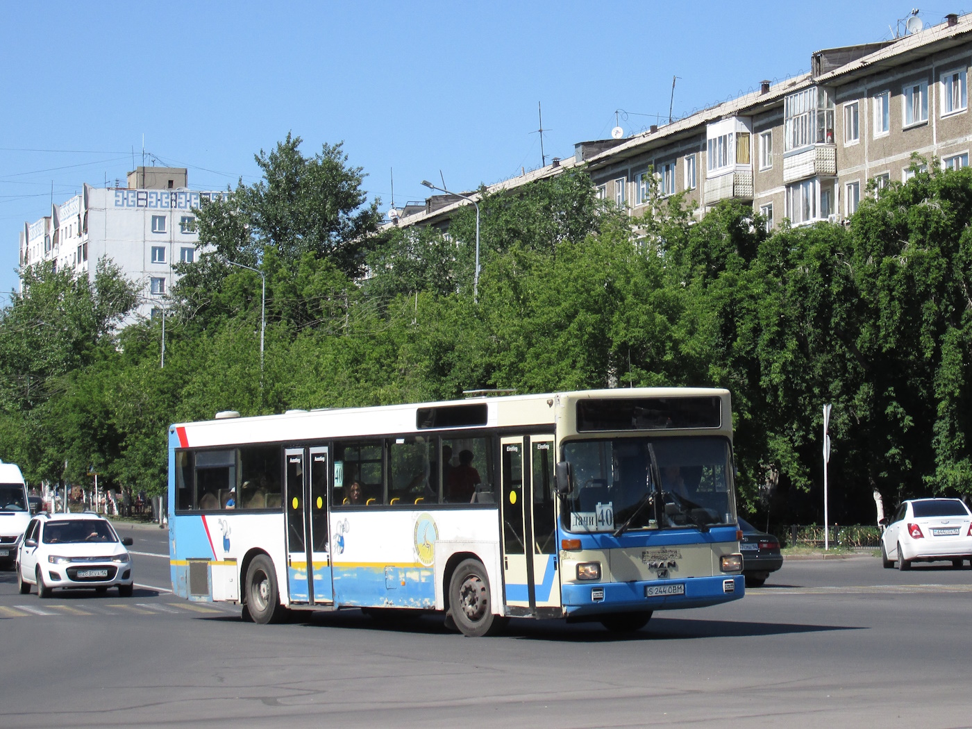 Павлодарская область, MAN 791 SL202 № S 244 OBM