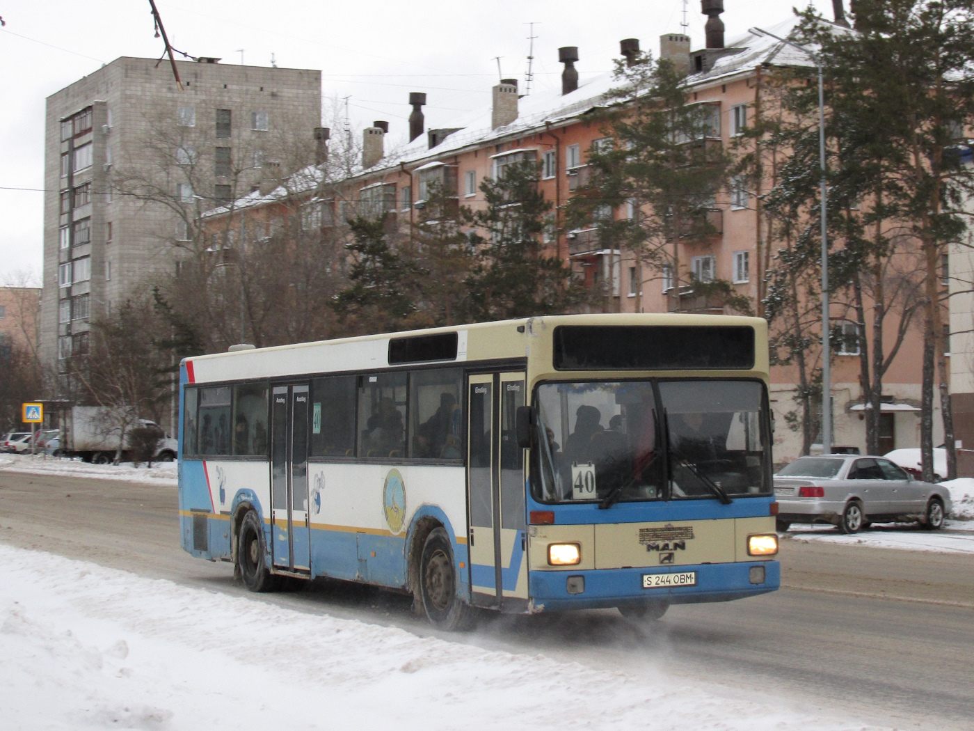 Павлодарская область, MAN 791 SL202 № S 244 OBM
